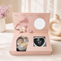 Pearl Necklace Gift Set - Elegant Heart Box & Inspirational Card