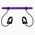 Pilates Resistance Bar with Bands - Full Body Home Workout & Stretching Kit
