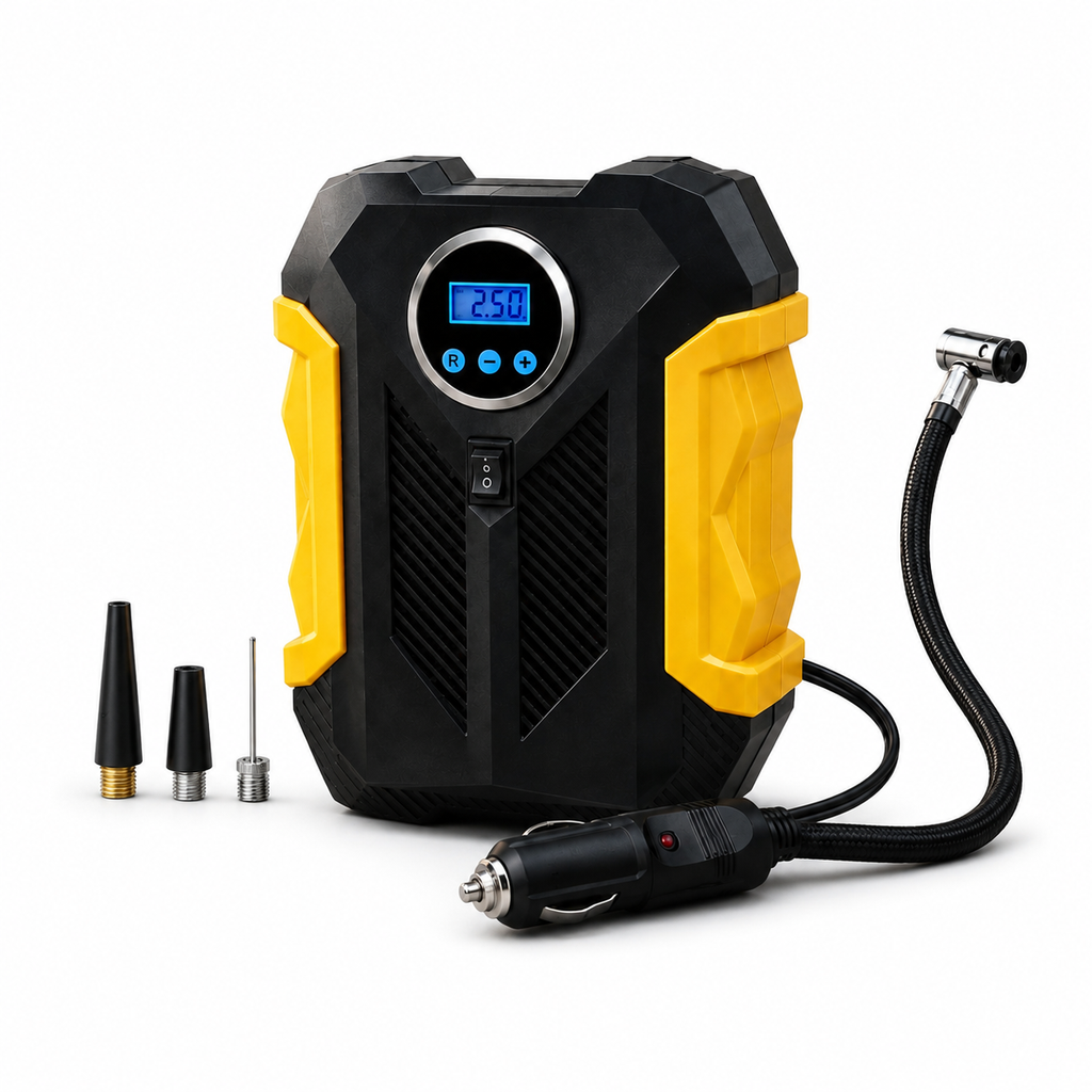 Portable Digital Tyre inflator --- 12V Electric Air Compressor or car Car & Bike