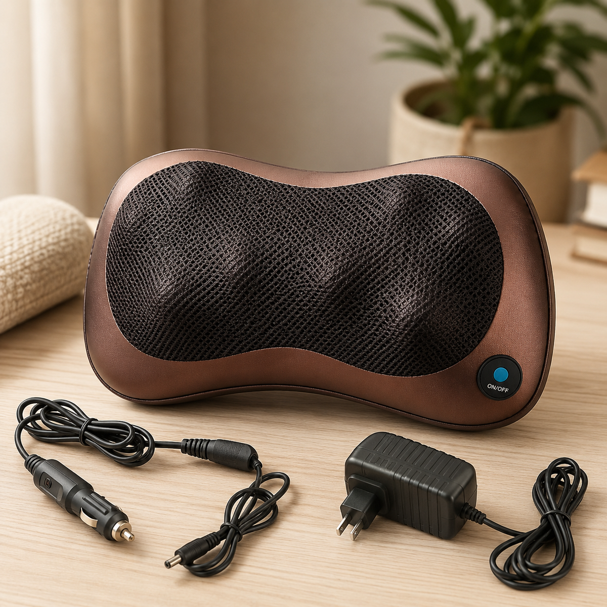 Shiatsu Massage Pillow With Heat Rollers & Deep Kneading