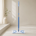 360° Rotating Flat Floor Mop with Telescopic Handle & Microfiber Cloth