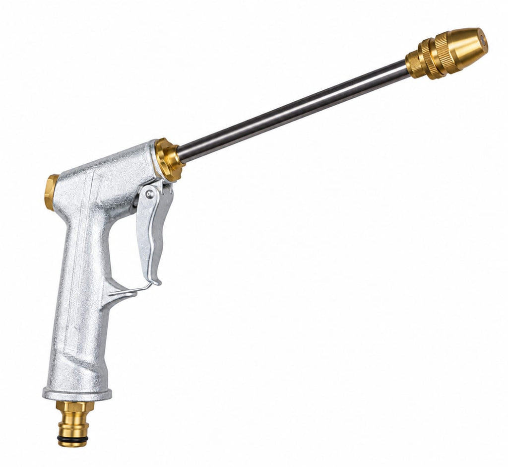 High Pressure Water Gun - Adjustable Metal Nozzle for Car Wash, Garden & Outdoor Cleaning