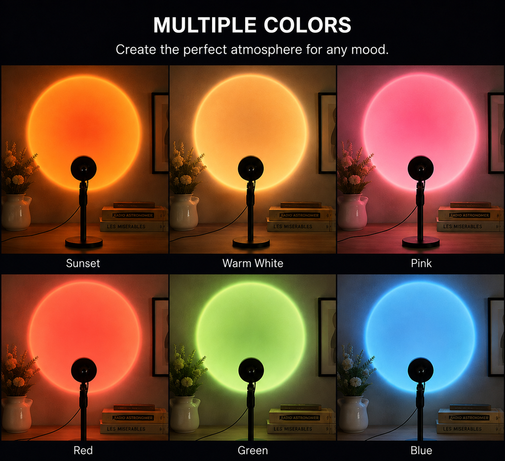 Sunset projection Lamp --- Multi color LED Ambient Light