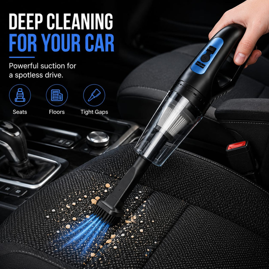 Portable 2-in-1 Wireless Car & Home Vacuum Cleaner | Powerful Handheld Dust Buster
