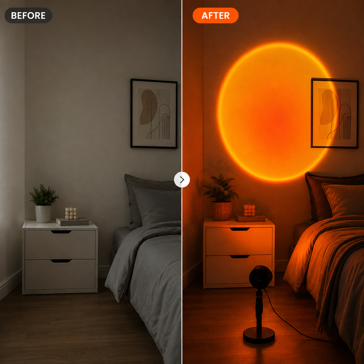 Sunset projection Lamp --- Multi color LED Ambient Light