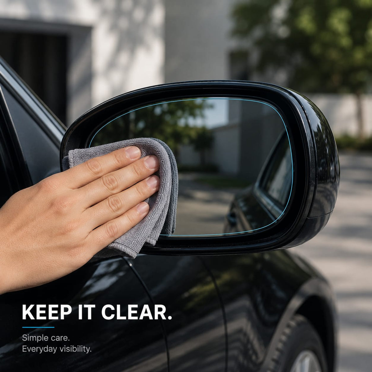 Anti-Fog Car Rearview Mirror Film --- Rainproof, Anti-Glare &  HD Clear Protective Sticker
