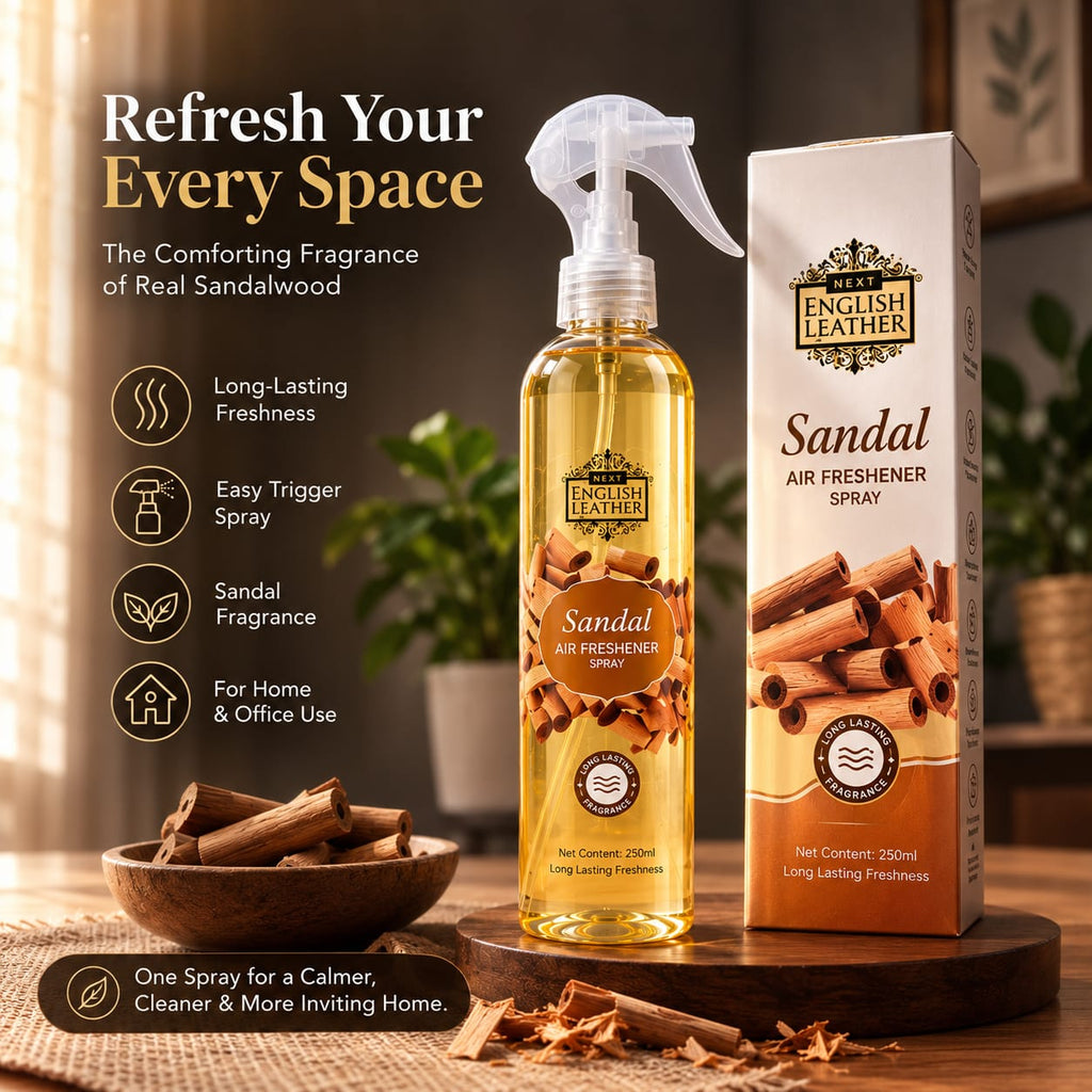 Sandal Air Freshener Spray - 250 ML | Long-Lasting Fragrance for Home, Room & Office