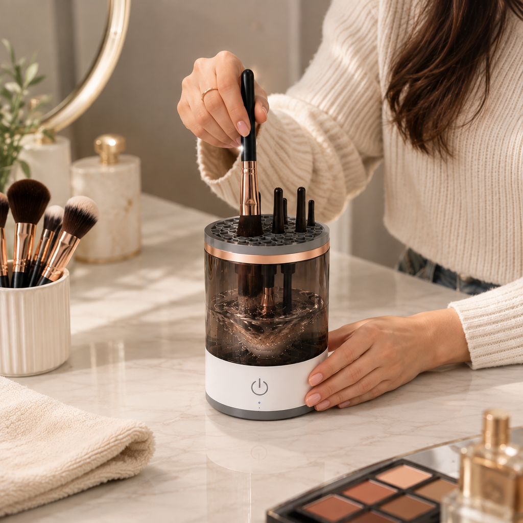 Automatic Makeup Brush Cleaner - Fast & Deep Cleaning