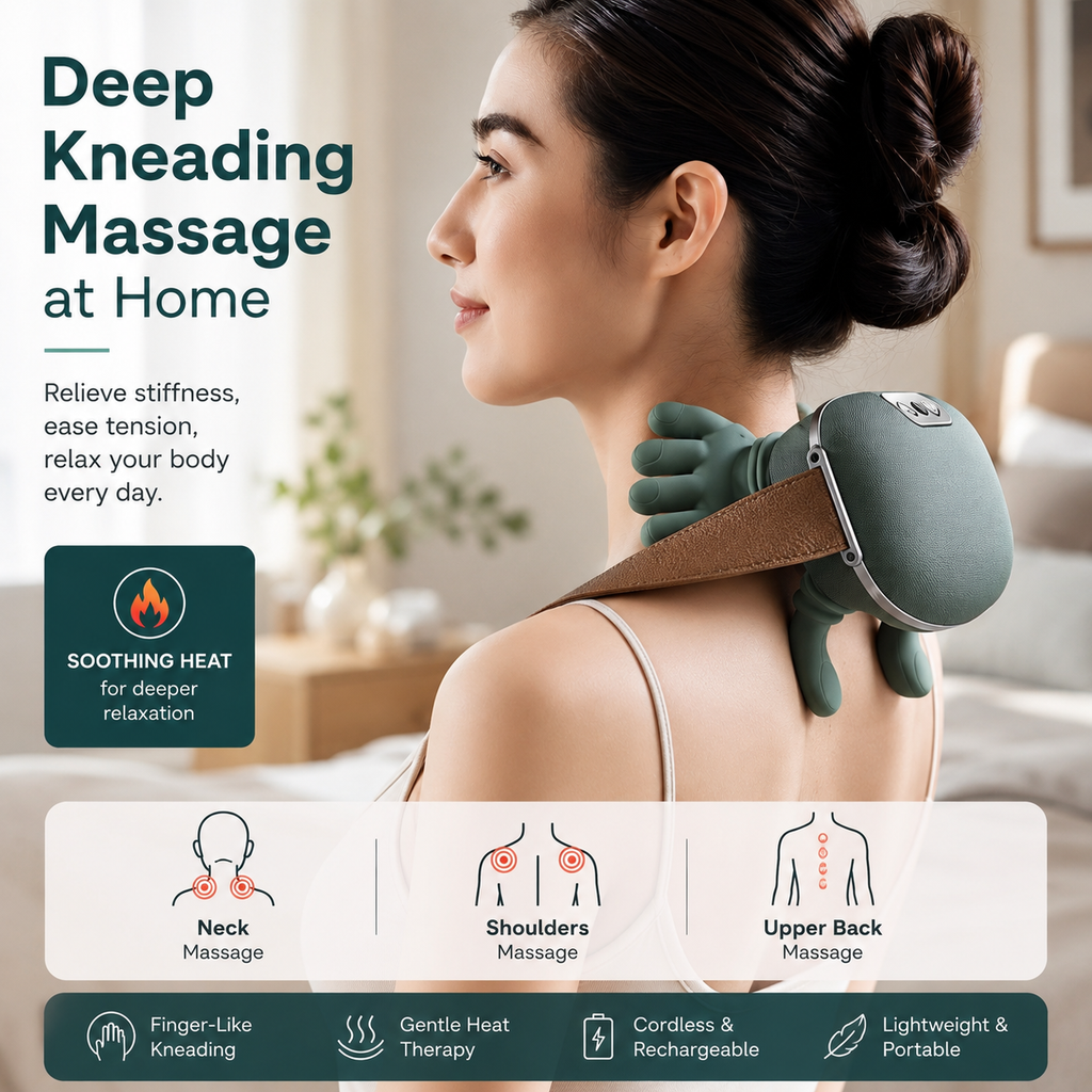 Hand Type Rechargeable Neck & Shoulder Massager