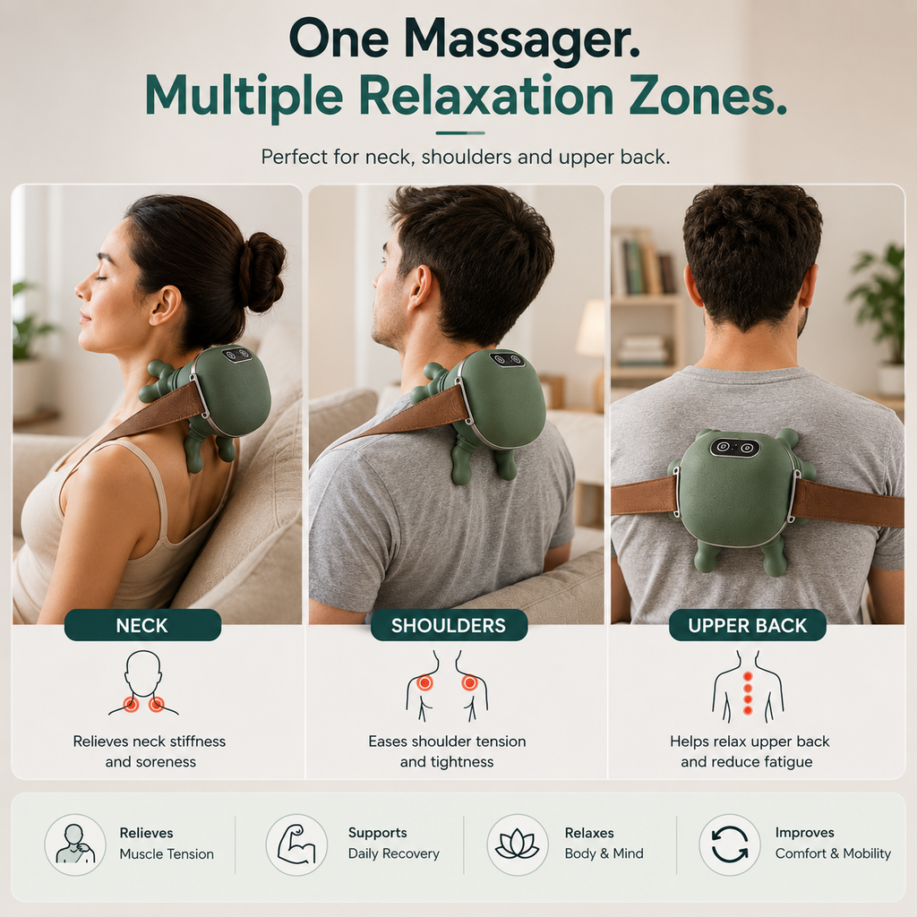 Hand Type Rechargeable Neck & Shoulder Massager