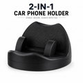2-in-1 360° Rotatable Anti Slip Car Phone Holder | Dashboard Mount with Adjustable Viewing Angle