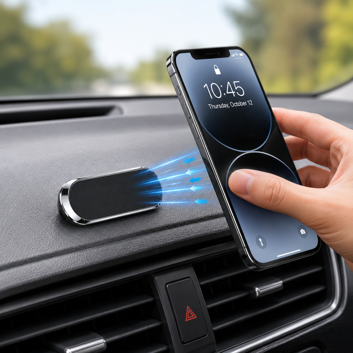 Magnetic Car Phone Holder - Mini Strip Shape Stand