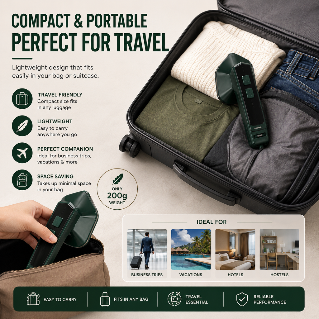 Handheld Garment Steamer & Iron for Clothes