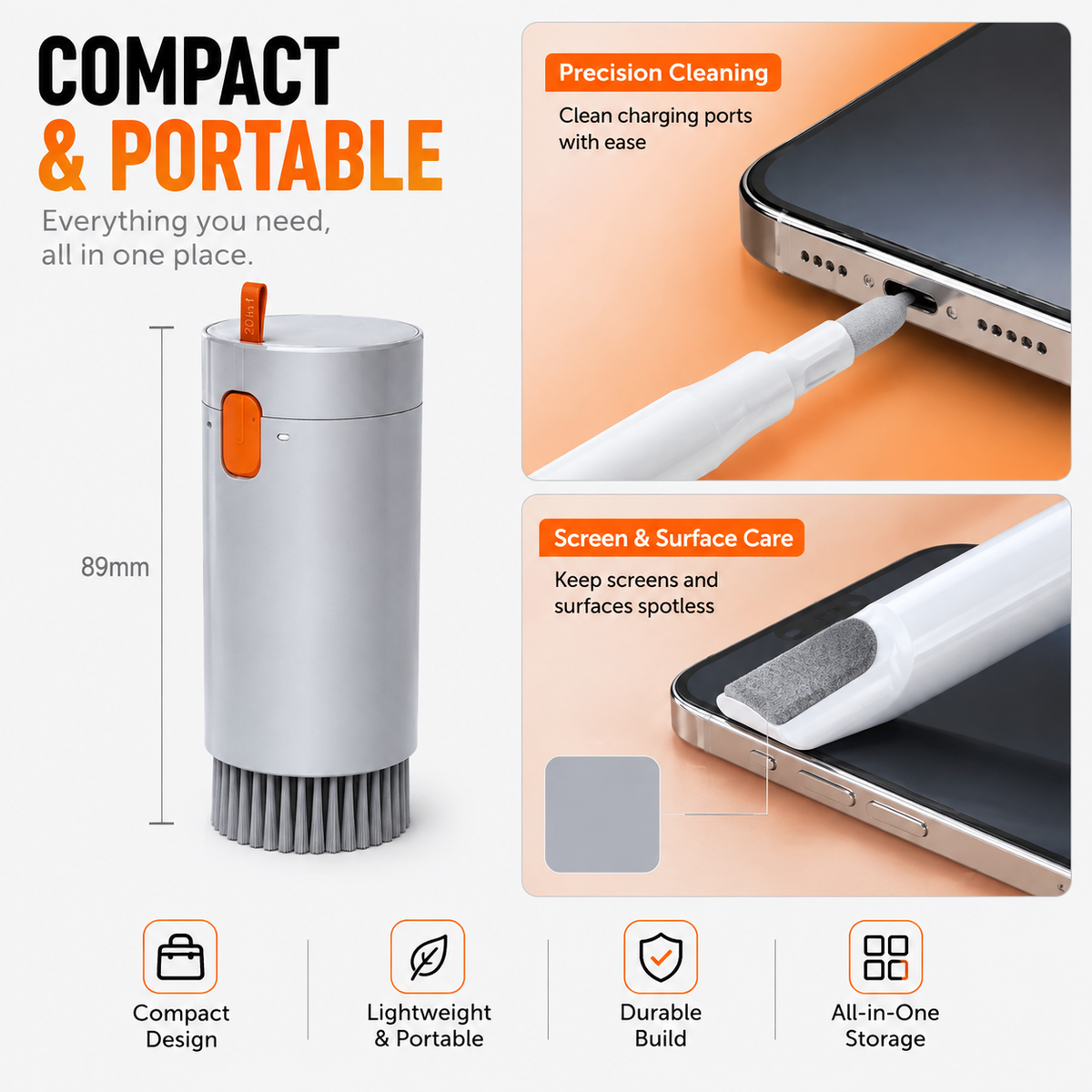 20 in 1 Electronic Cleaning Kit | Multi-Purpose Device Cleaning Tool Set