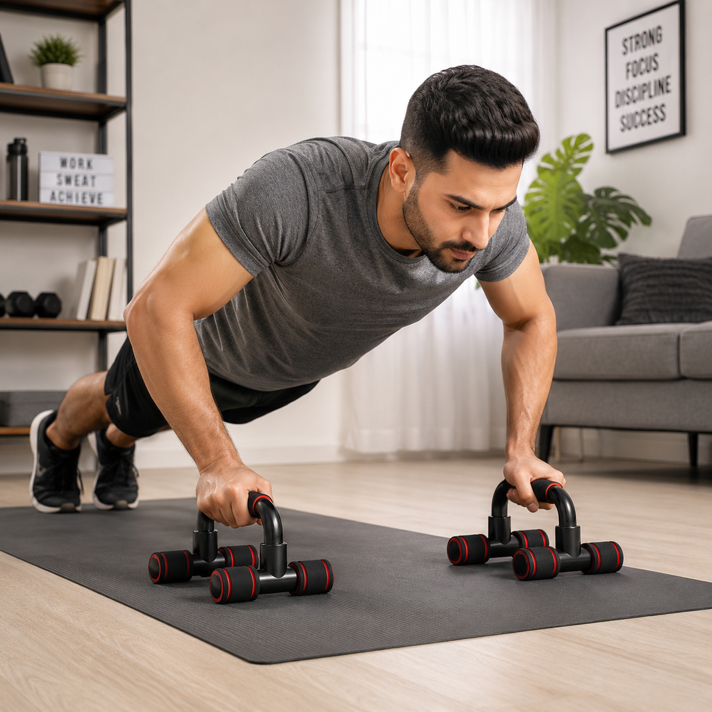 Push-Up Bars for Home Workouts - Heavy-Duty Non-Slip Push-Up Stands