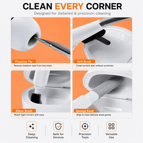 20 in 1 Electronic Cleaning Kit | Multi-Purpose Device Cleaning Tool Set
