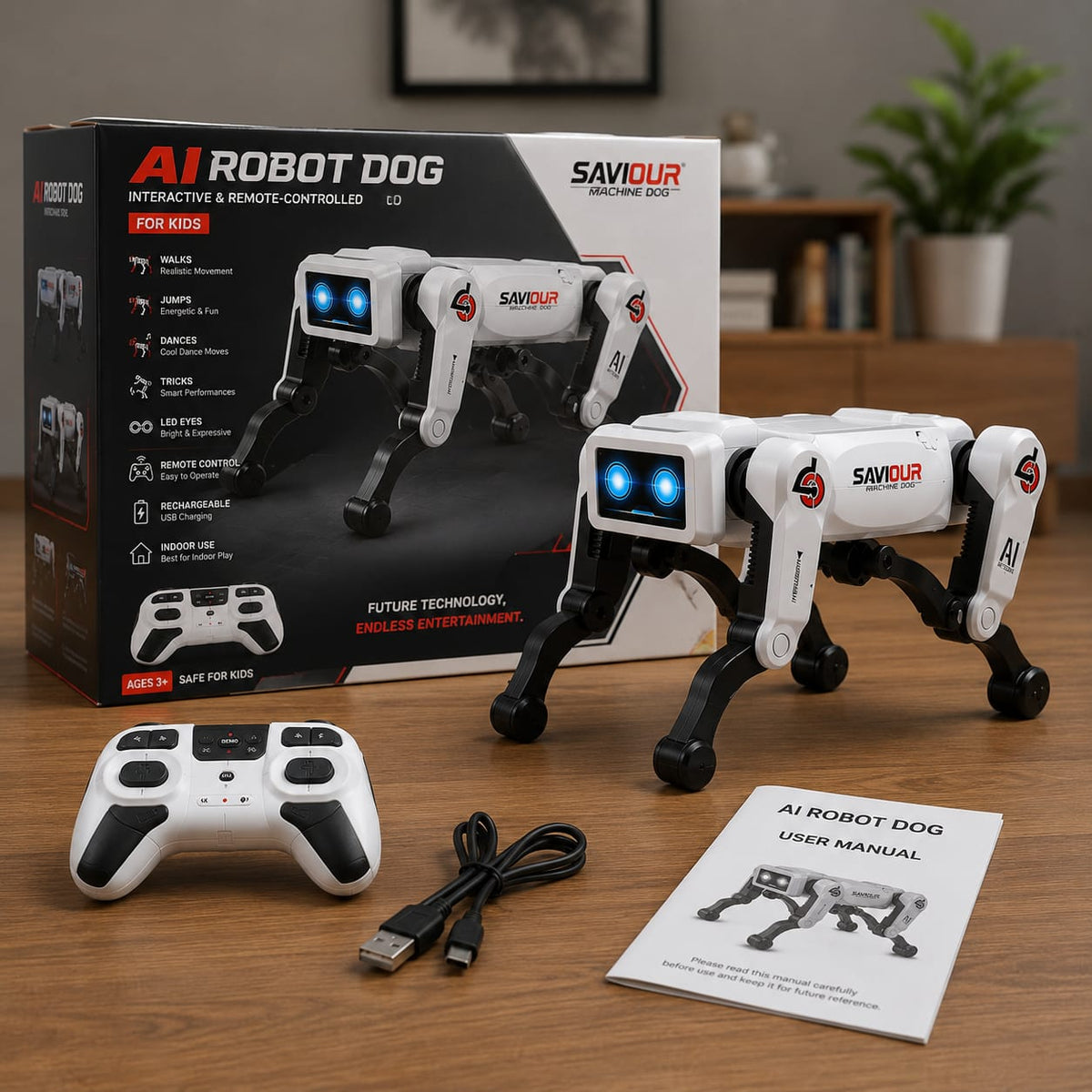 AI Robot Dog -- Remote Controlled Walking, Jumping & Dancing Robot Toy